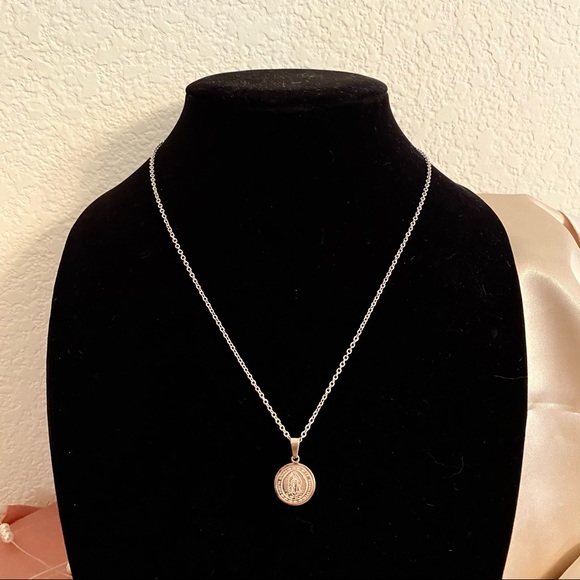 💕Last One Two-Side Faith Mary Rosary Necklace - Picture 5 of 9